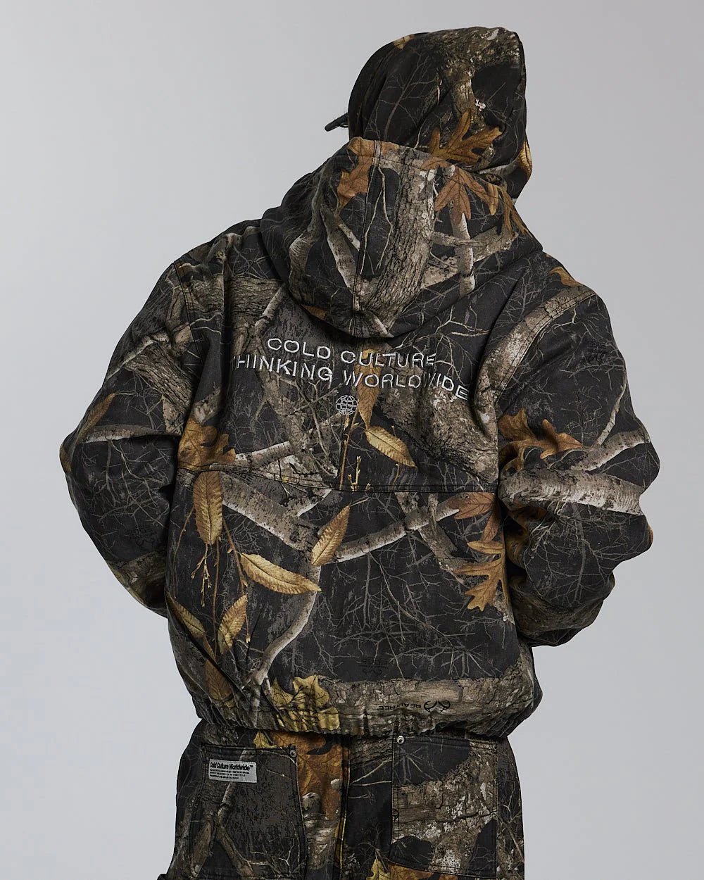 HOODED JACKET REALTREE BLACK