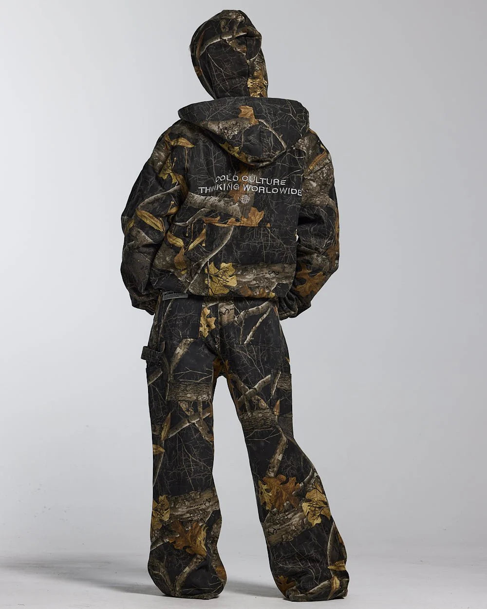 HOODED JACKET REALTREE BLACK