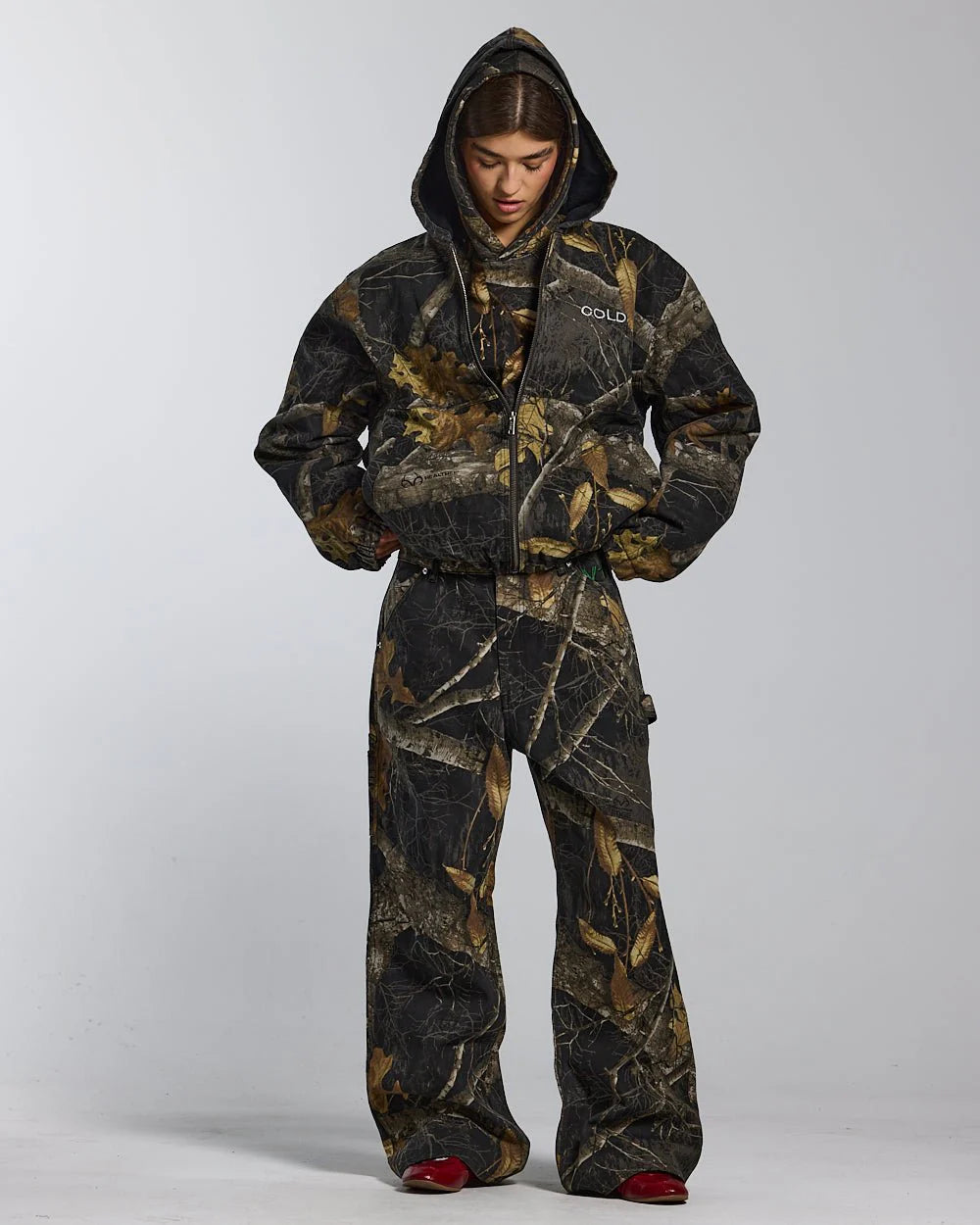 HOODED JACKET REALTREE BLACK