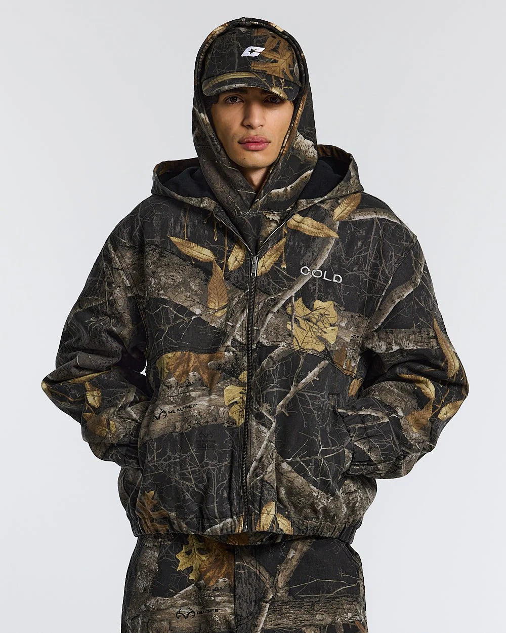 HOODED JACKET REALTREE BLACK