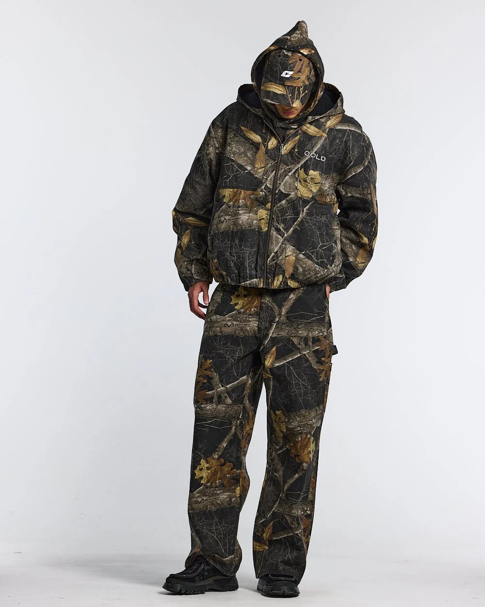 HOODED JACKET REALTREE BLACK