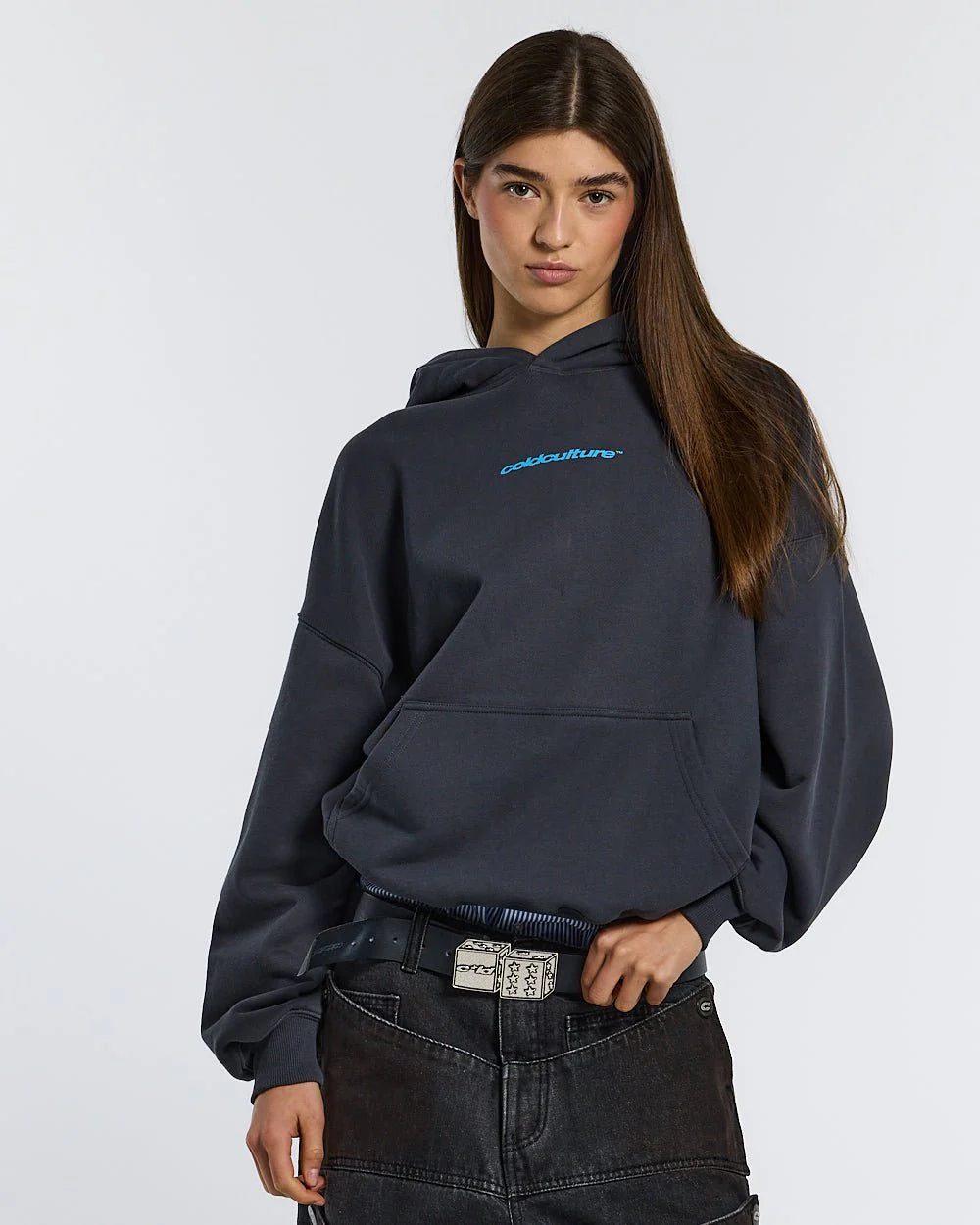 MOVING HOODIE CHARCOAL GREY