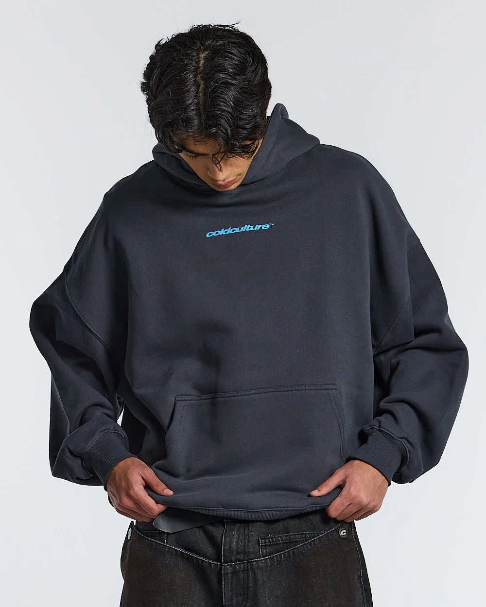 MOVING HOODIE CHARCOAL GREY