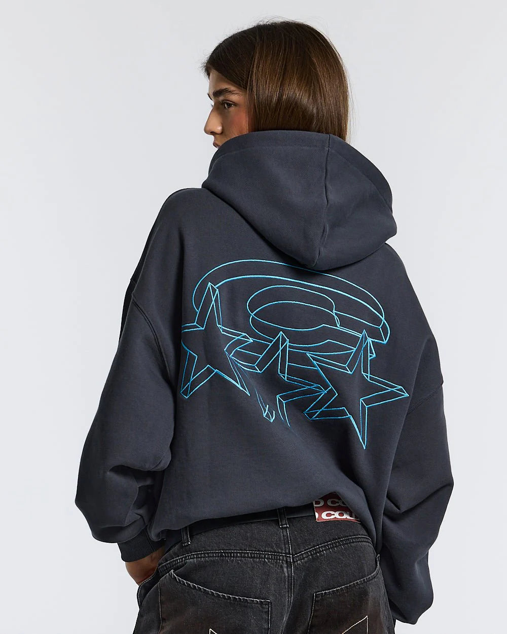 MOVING HOODIE CHARCOAL GREY