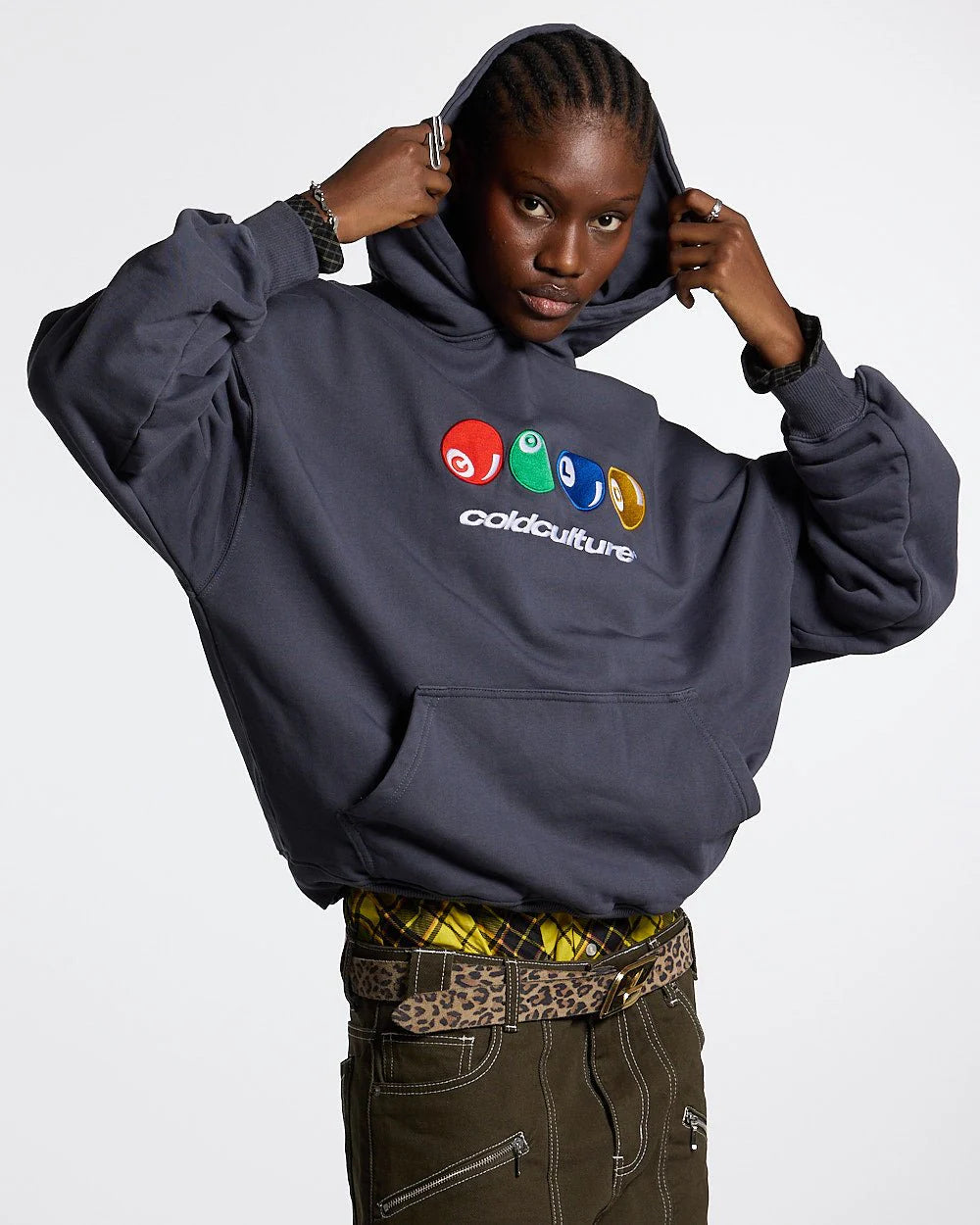 VINTAGE WASH FRAYED FLEECE HOODIE