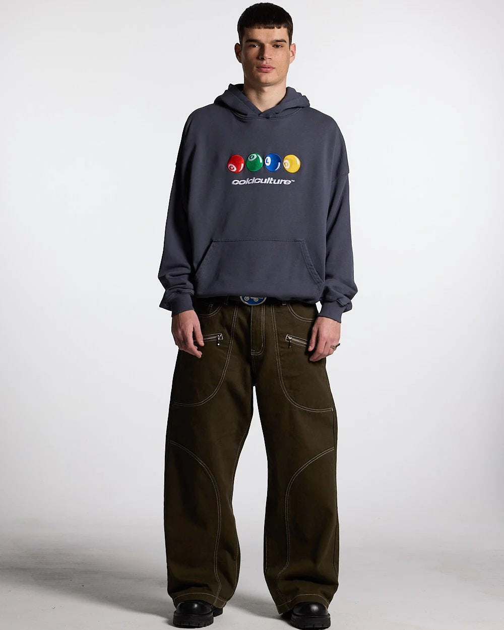 VINTAGE WASH FRAYED FLEECE HOODIE